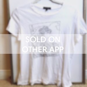 White sketch T-shirt